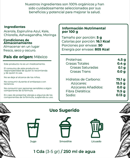 Mix de Superfoods y Ashwagandha